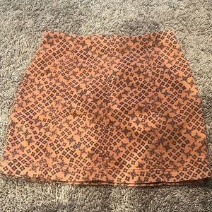 Women’s Free People Rust colored Zip up Skirt. Size 10